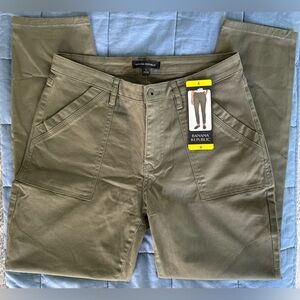 Banana Republic Olive Slim Ankle Pants Size 6 WM Stretch Workwear NWT